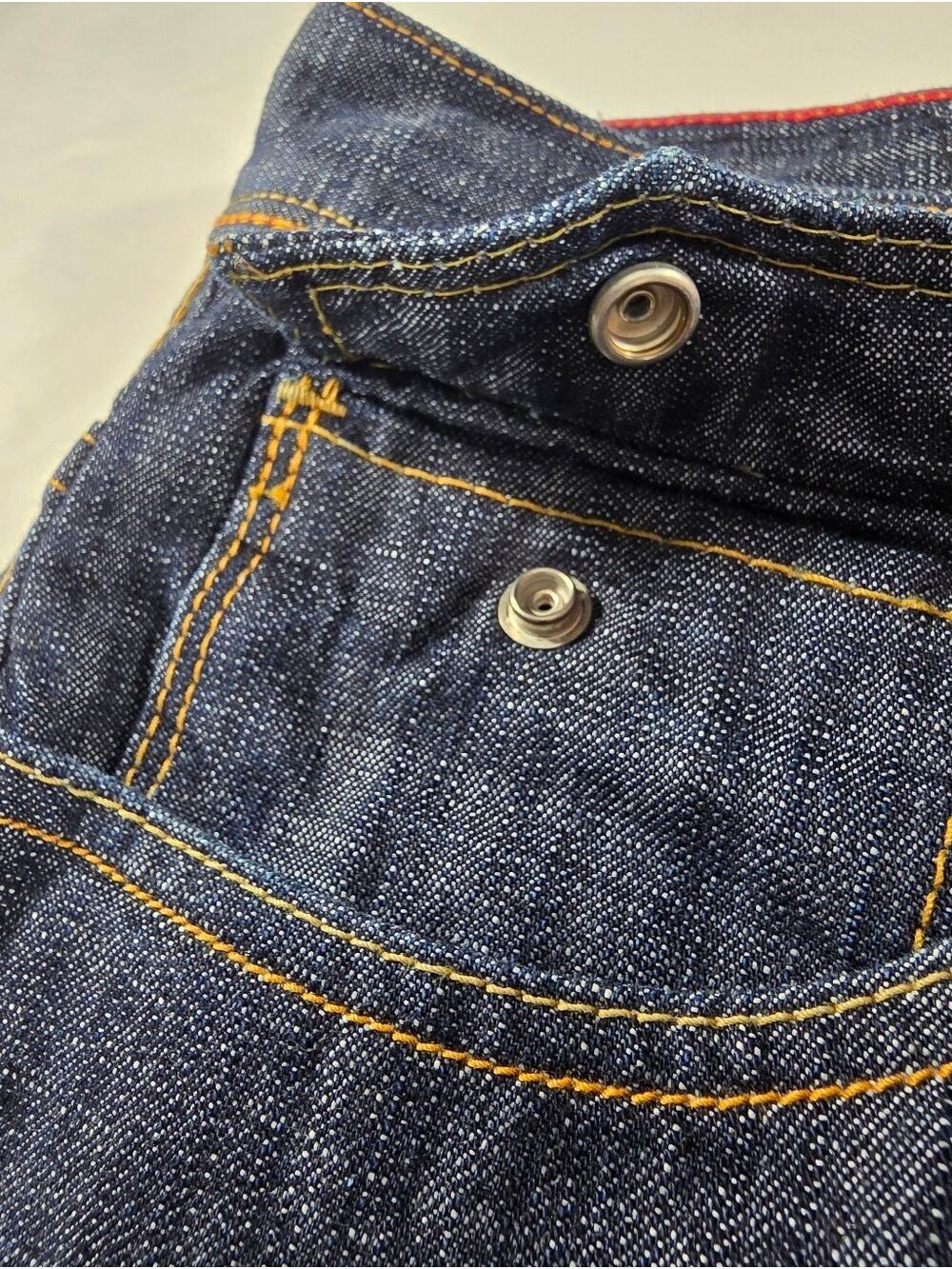 Vintage Levi's Red Line Collection Jeans Boot Cut Men’s 34x30 Dark Wash Y2K RARE - Picture 3 of 16